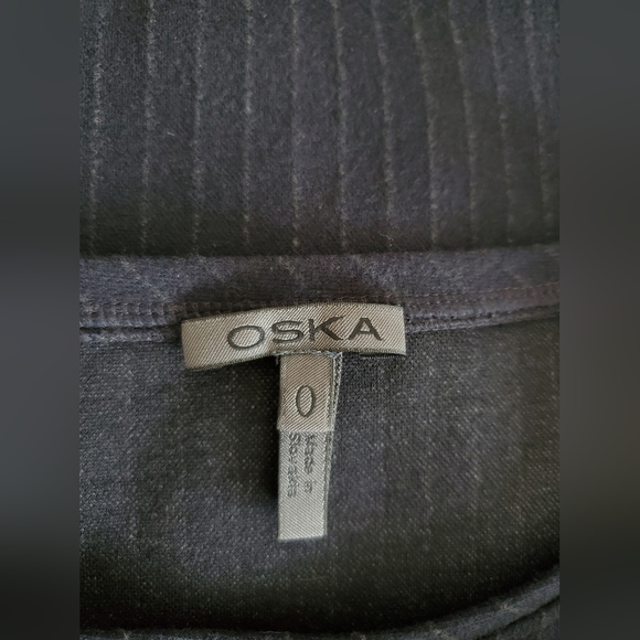 Oska Long Sleeve Lagenlook Pullover Sweater Women's Size 0 Retro Classic In Navy - Picture 4 of 11